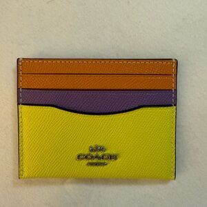 COACH SLIM ID Credit Card Holder NWT